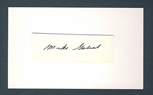 Mike Goliat Browns Phillies Signed/Autograph Cut 3x5 Index Card PASS 124320