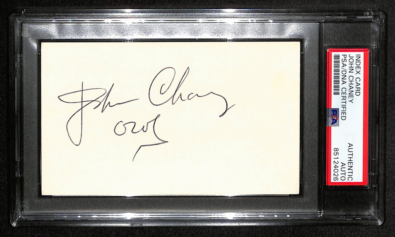 John Chaney Signed 3x5 Index Card Temple Basketball Coach PSA/DNA 185471