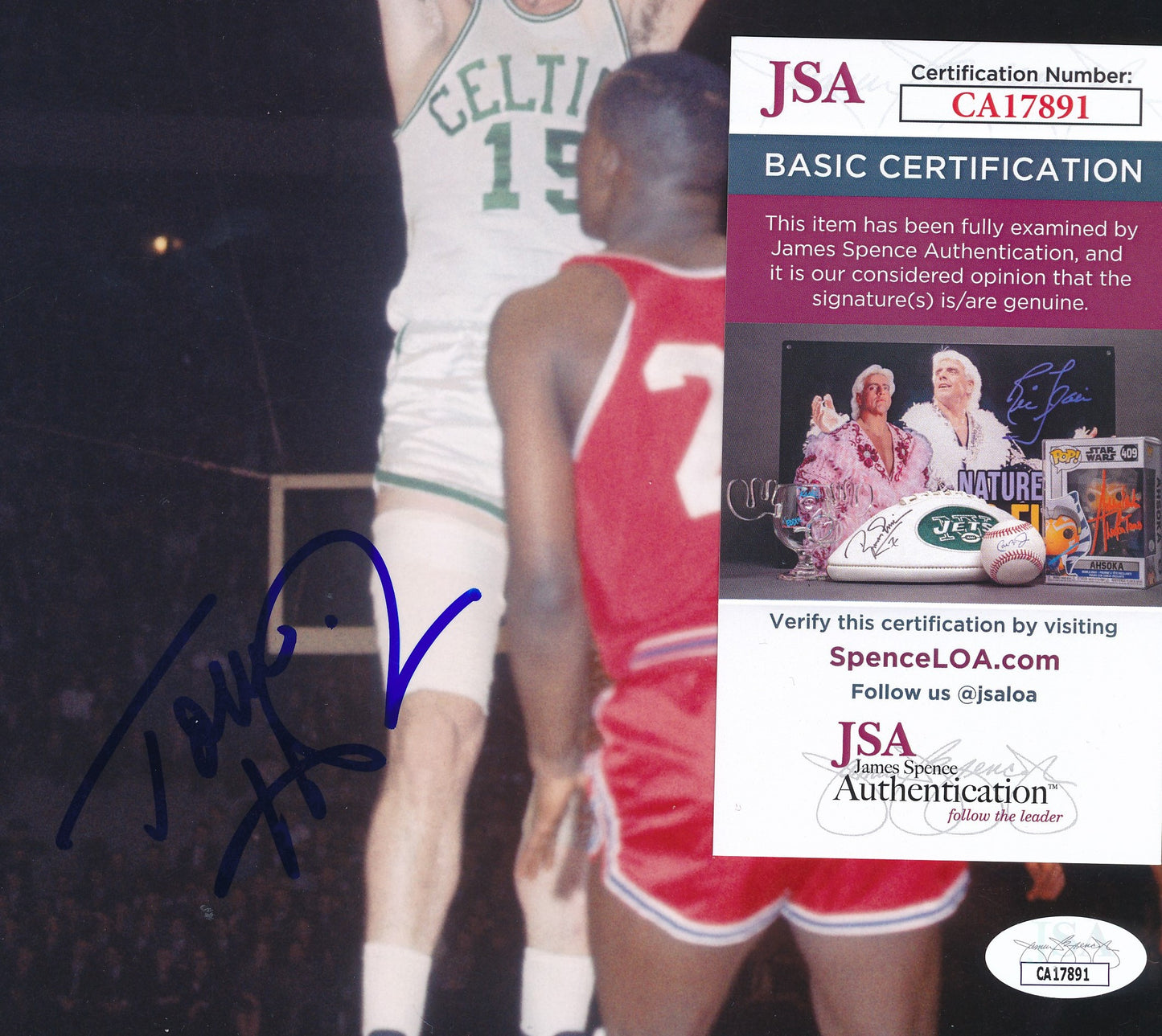 Tom Heinsohn HOF Signed/Autographed 8x10 Photo Boston Celtics JSA 192942
