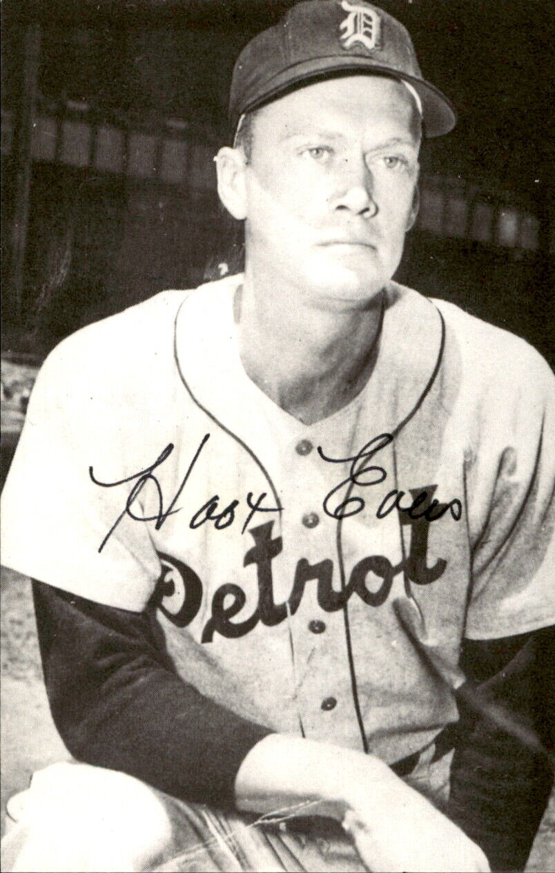 Hoot Evers Tigers d. 1991 Signed/Autographed 3x5 Photo 178217