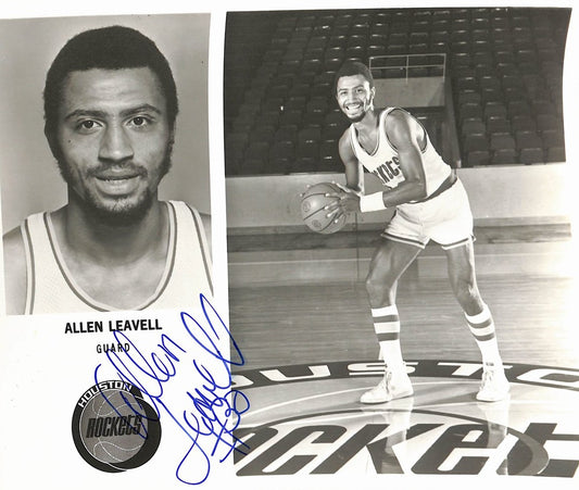 Allen Leavell Rockets Vintage Team Issued Signed/Auto 8x10 Photo 189100