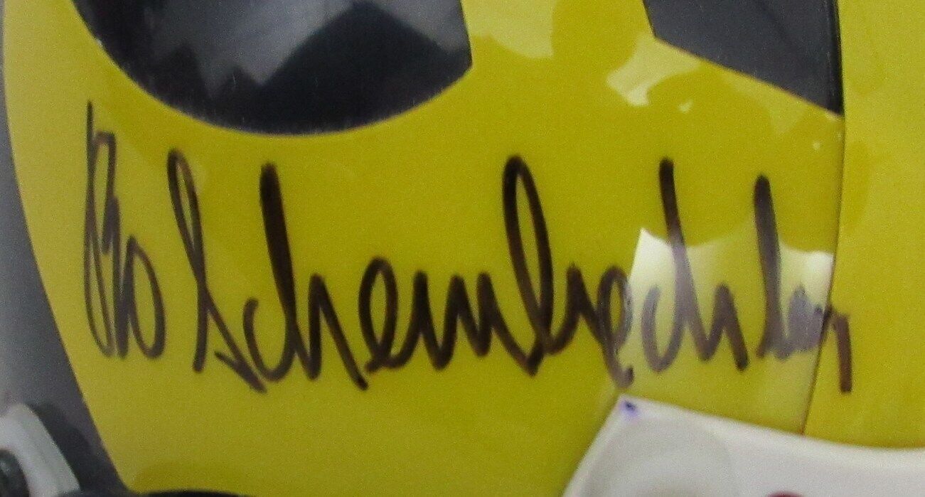 Bo Schembechler Autographed Mini Football Helmet Michigan Legendary Coach JSA