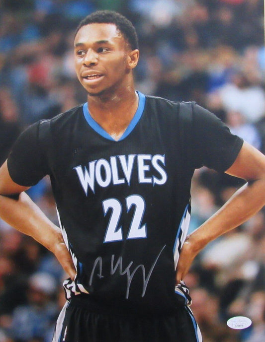 Andrew Wiggins Autographed 11x14 Photo Minnesota Timberwolves JSA
