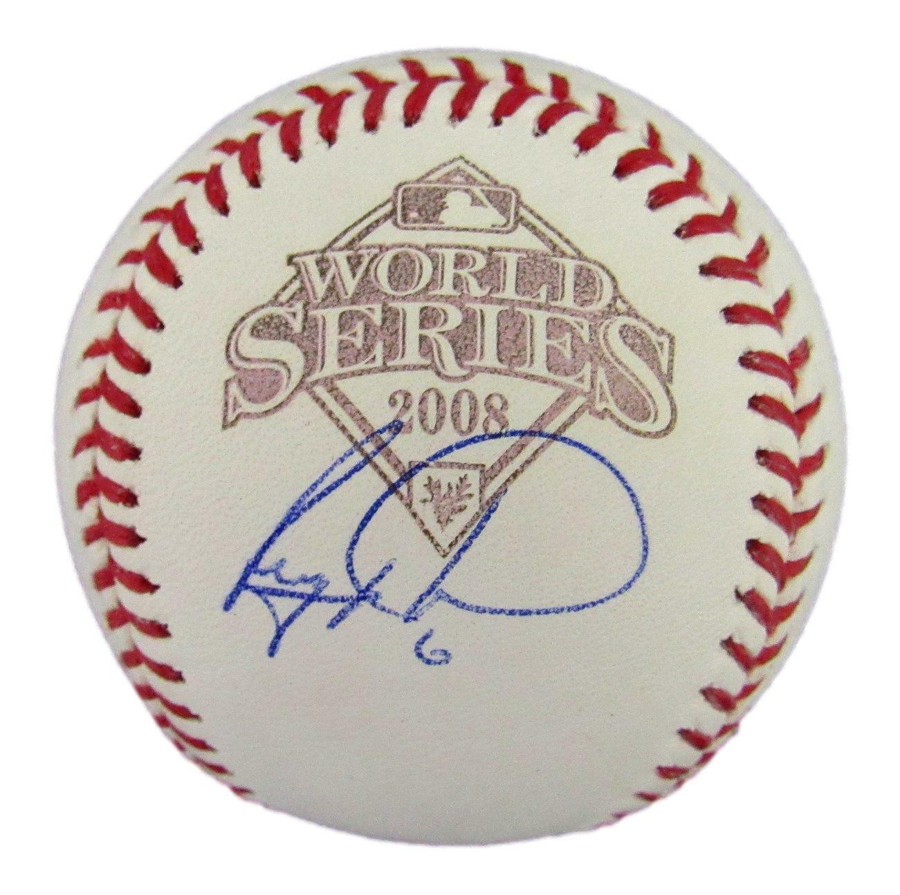 Ryan Howard Philadelphia Phillies Signed 2008 WORLD SERIES Baseball JSA 165160