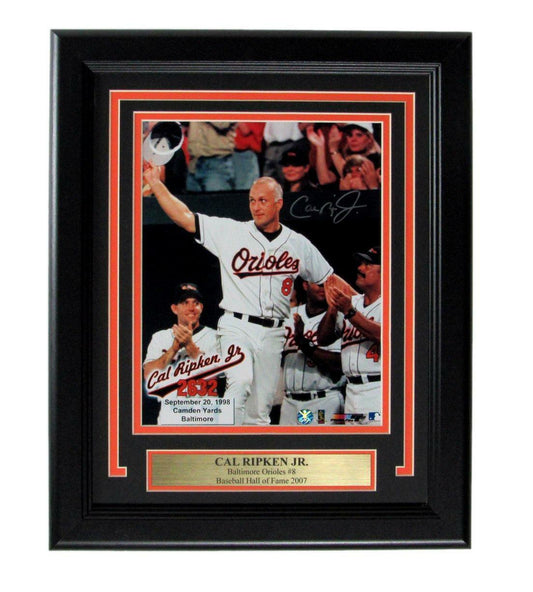 Cal Ripken Jr. HOF Baltimore Orioles Signed/Auto 8x10 Photo Framed Ripken 165246