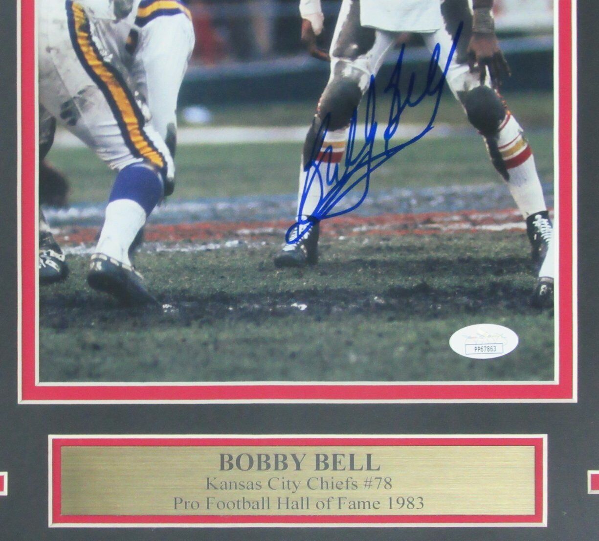 Bobby Bell Kansas City Chiefs Signed/Autographed 8x10 Photo Framed JSA 163304