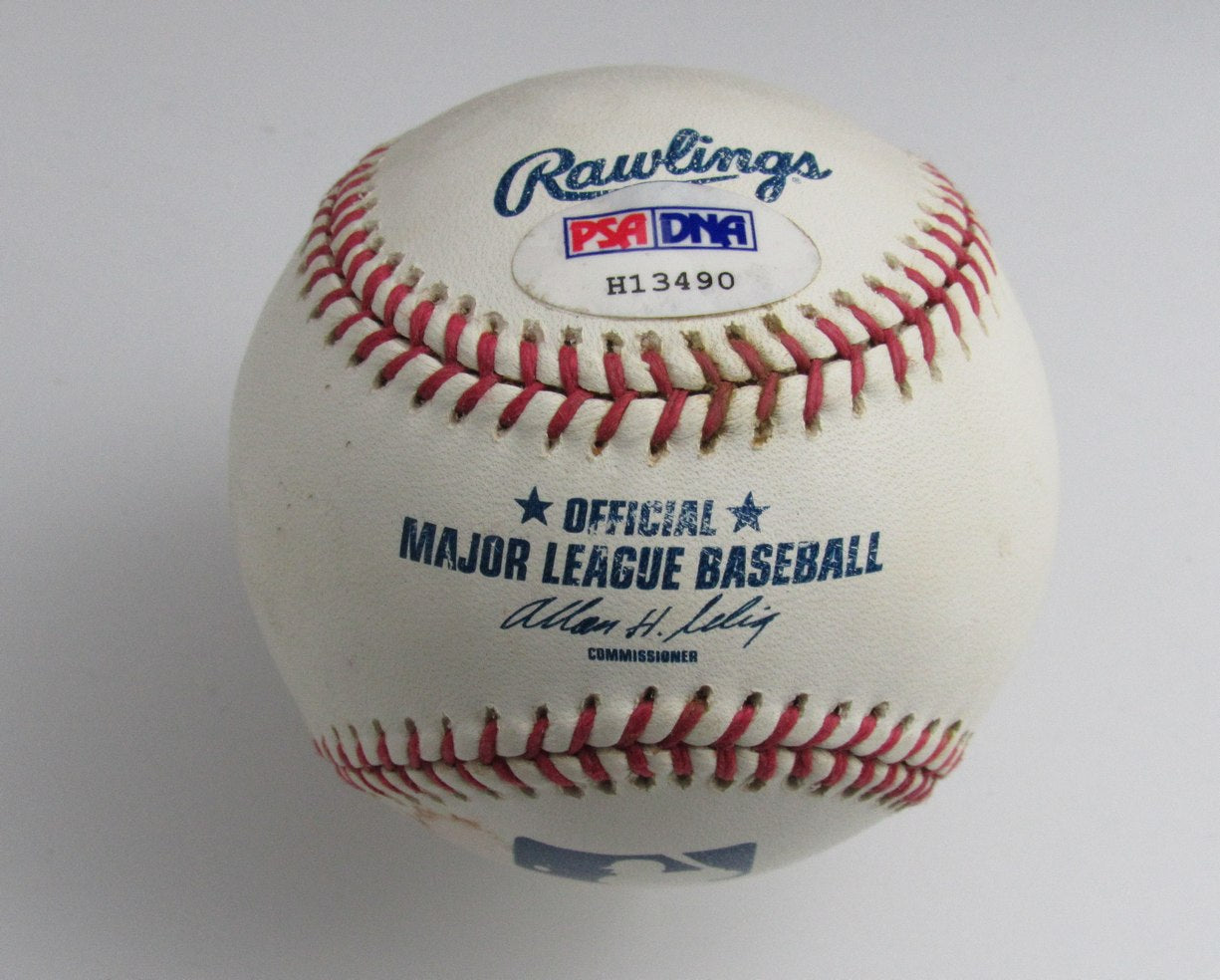Denny McLain Autographed/Inscribed OML Baseball Oakland A's PSA/DNA 191631