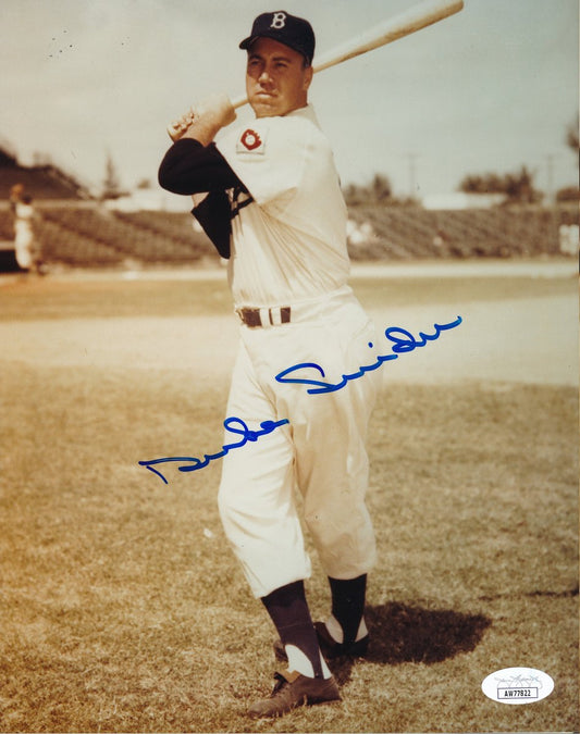 Duke Snider HOF Signed/Auto 8x10 Photo Brooklyn Dodgers JSA 191225
