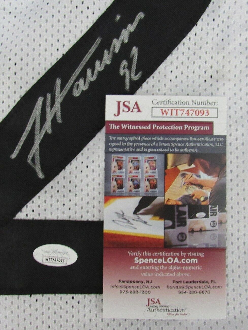 James Harrison Signed/Auto Steelers Custom White Football Jersey JSA 163159