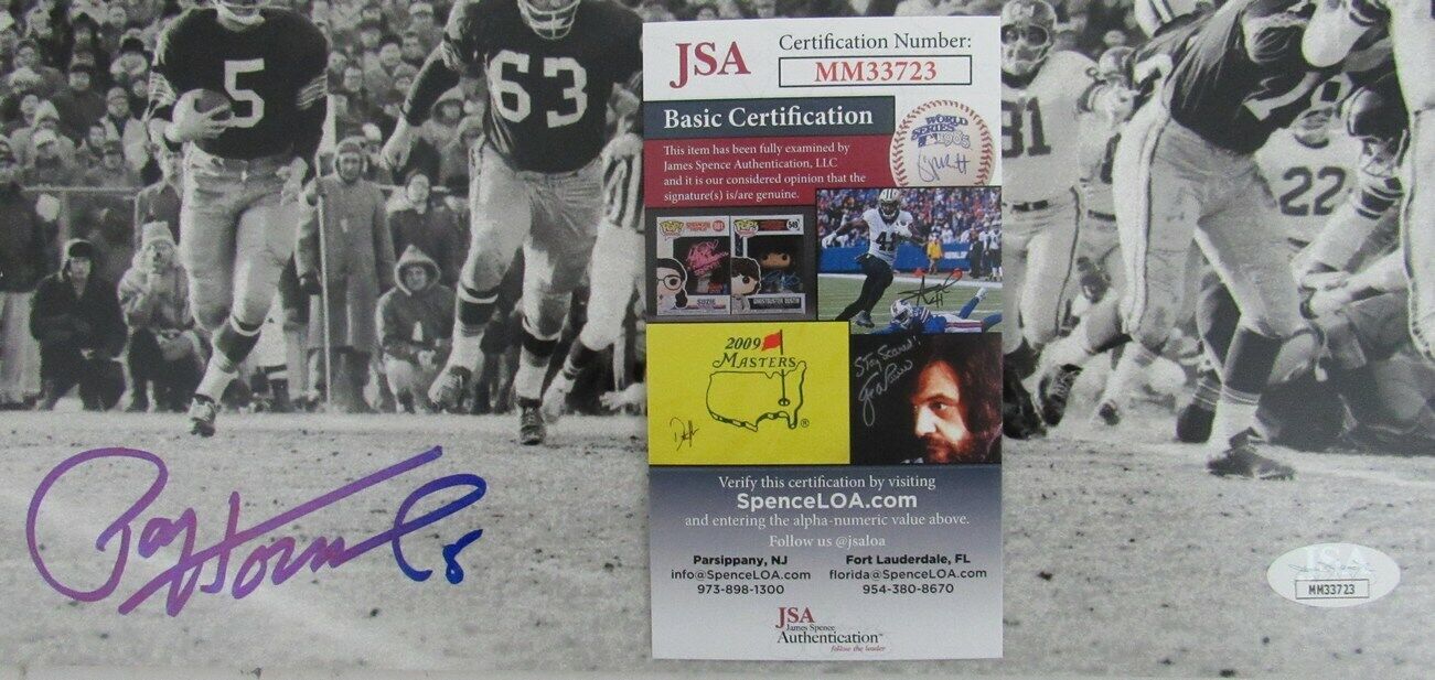 Paul Hornung Green Bay Packers Signed/Autographed 11x14 B/W Photo JSA 158259