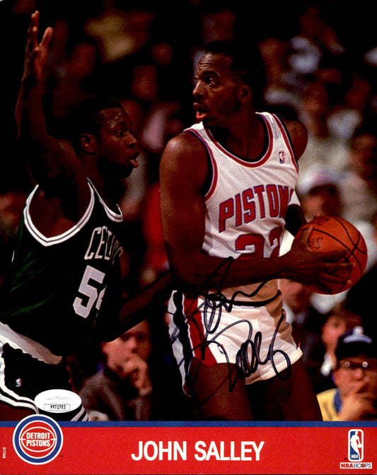 John Salley Detroit Pistons Signed/Autographed 8x10 Photo JSA 160939