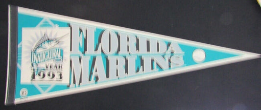 1993 Florida Marlins Inaugral Year Full Sized Wincraft Felt 12X30 Pennant 157985