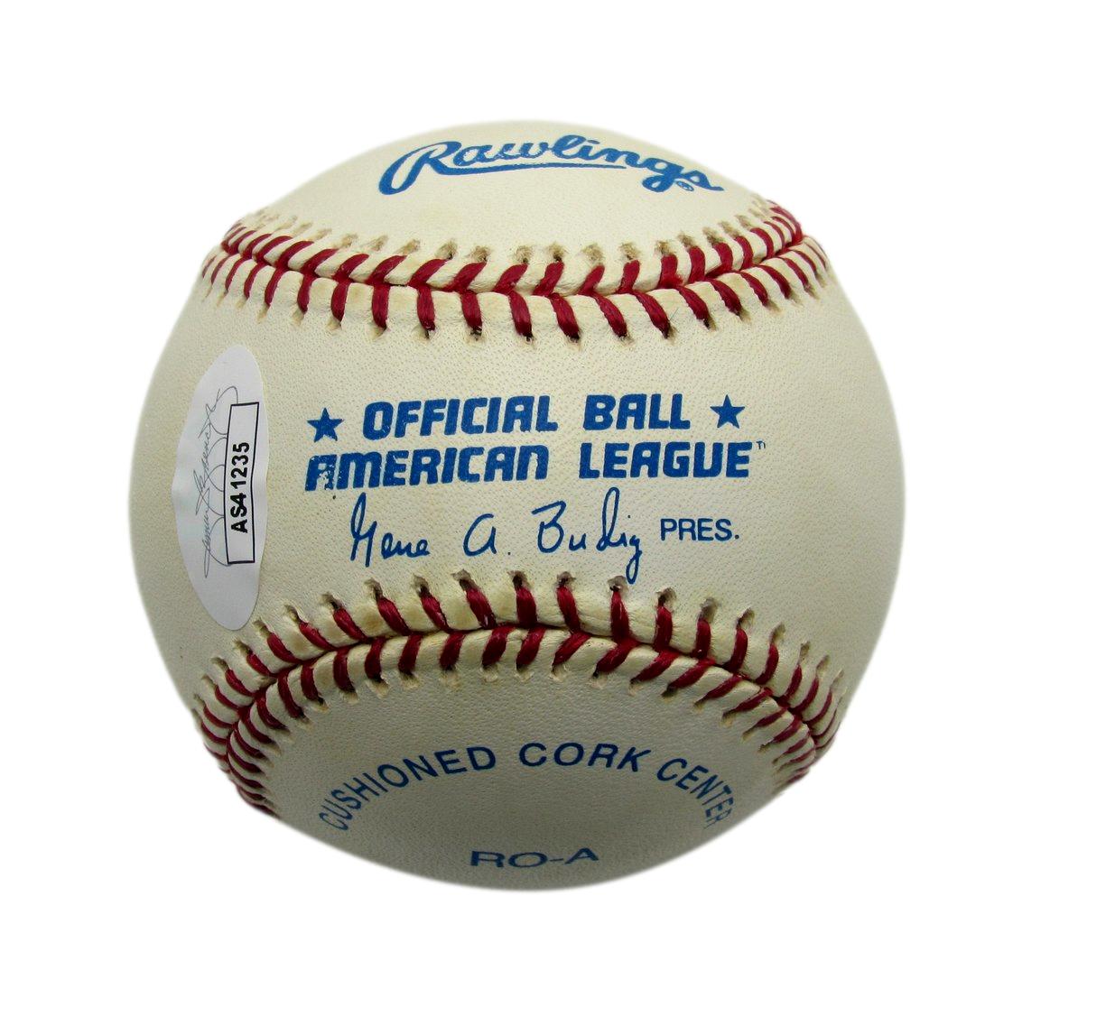 Bobby Shantz Signed/Inscr Rawlings OAL Baseball Phila Athletics JSA 187312
