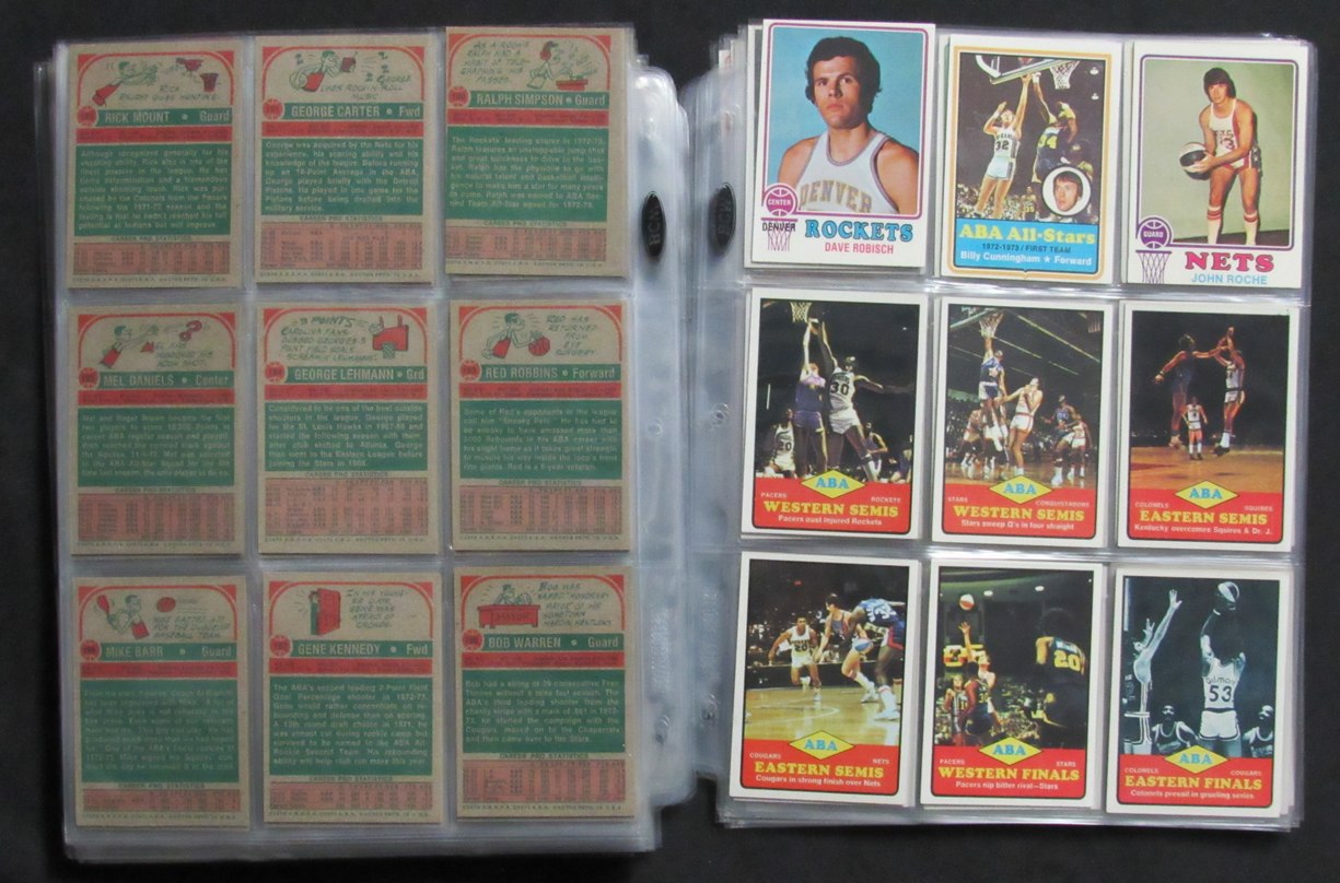 1973-74 TOPPS Basketball Complete Set (264) Abdul-Jabbar Erving West 189322