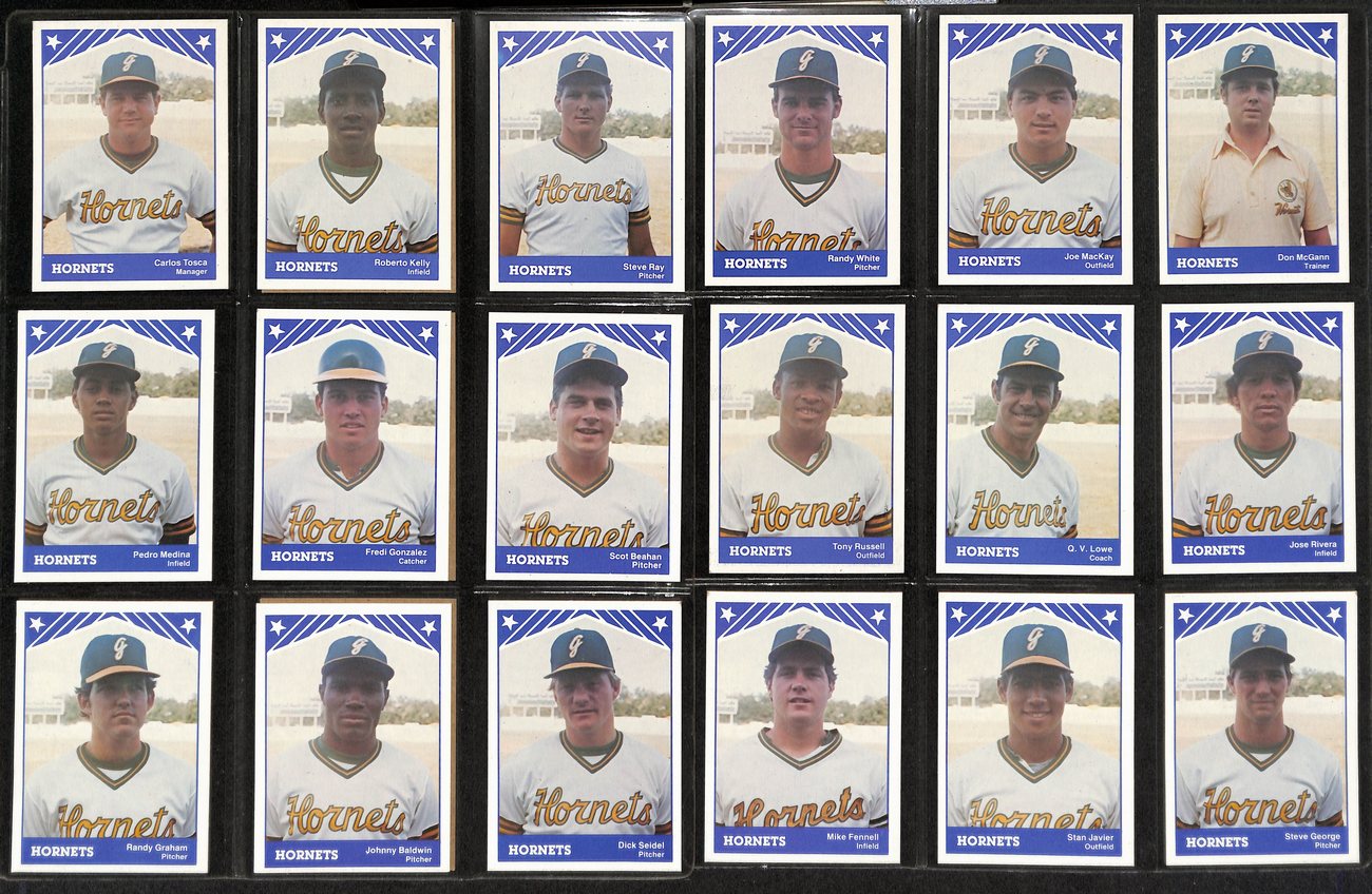 1983 TCMA Baseball Greensboro Hornets Complete Team Set (30/30) Cards 189378