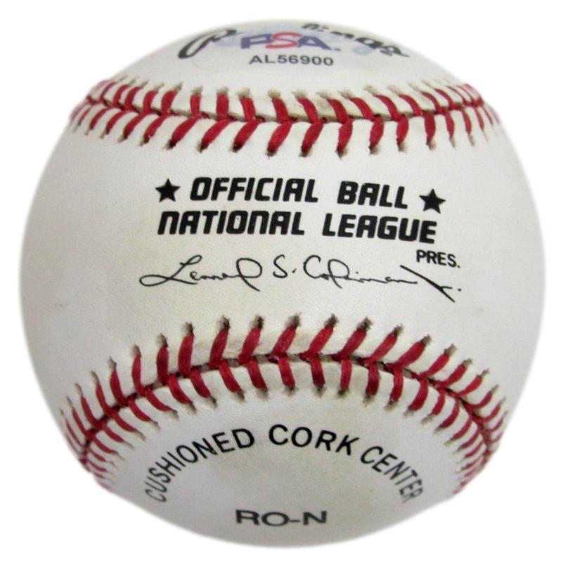 George Altman Signed OAL Baseball Negro League Cubs Kansas City Monarchs PSA/DNA