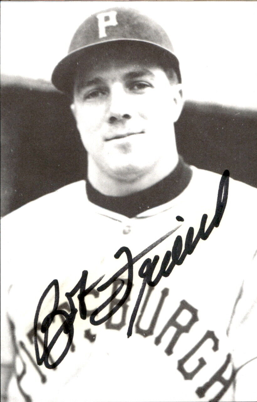 Bob Friend Pirates Signed/Autographed 3x5 Photo 178235