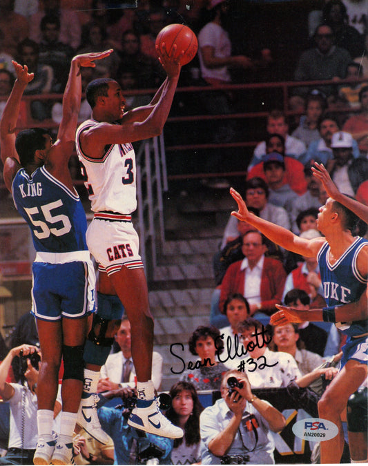 Sean Elliott Signed/Auto 8x10 Magazine Photo Arizona Wildcats PSA/DNA 188060