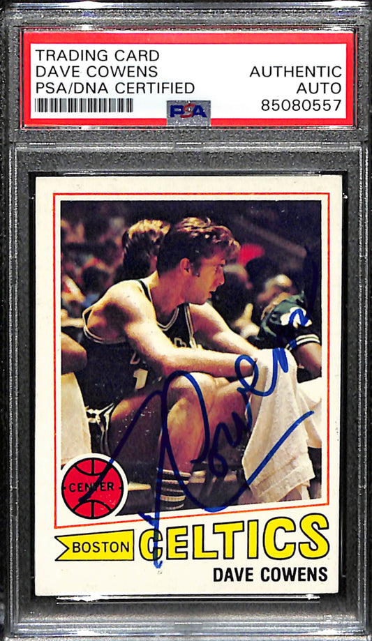 Dave Cowens Signed 1977 Topps Card #90 Boston Celtics PSA/DNA 185725