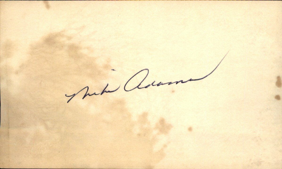 Mike Adams Minnesota Twins Signed/Autographed 3x5 Index Card 162641