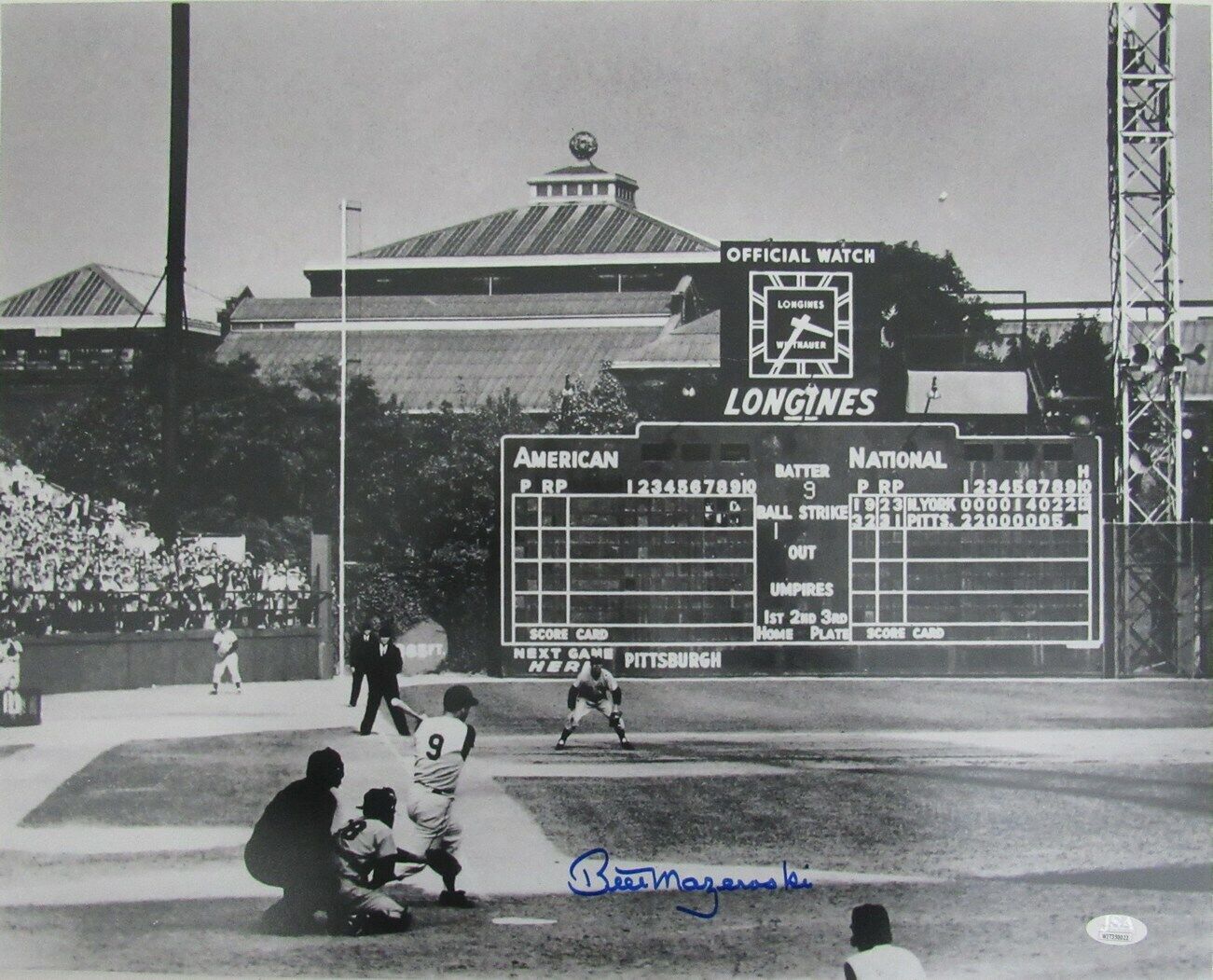 Bill Mazeroski HOF Pittsburgh Pirates Signed/Autographed 16x20 B/W Photo 158957