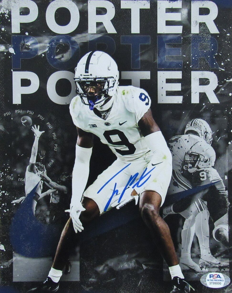 Joey Porter Jr. Autographed 8x10 Photo Penn State PSA/DNA 177720