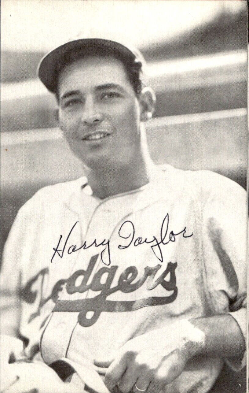 Harry Taylor Dodgers d. 2000 Signed/Autographed 3x5 Photo 179261