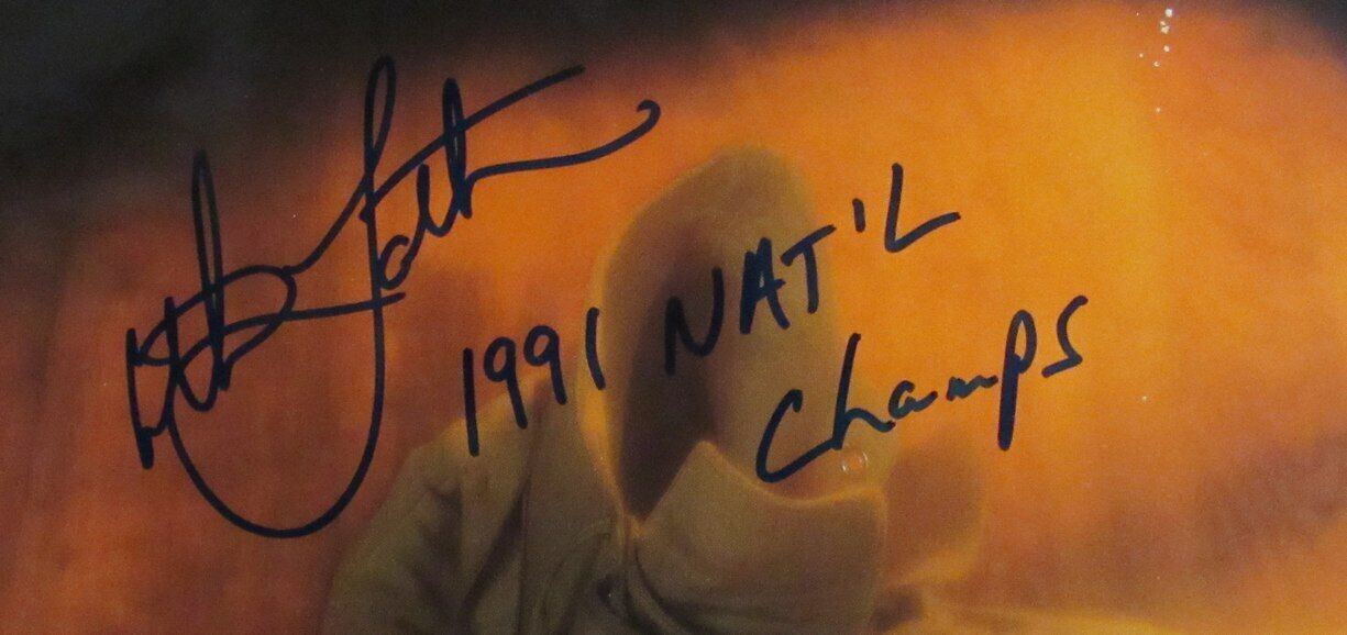 Christian Laettner Signed DUKE 1991 NCAA Final Four Champ Program PSA/DNA 167213