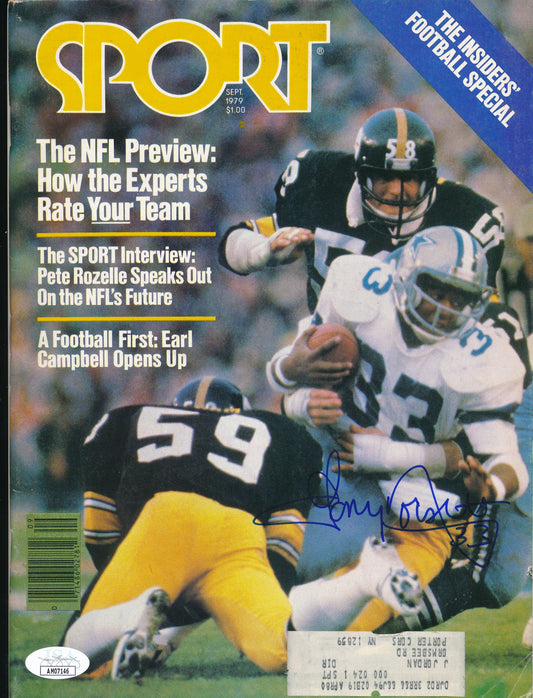 Tony Dorsett HOF Autographed September 1979 SPORT Magazine Cowboys JSA