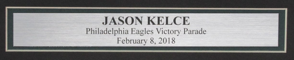 Jason Kelce Signed/Autographed 16x20 Podium Photo Eagles Framed PSA/DNA 189785