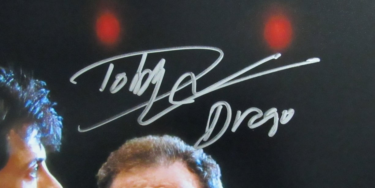 Dolph Lundgren Autographed/Inscribed 16x20 Photo "Balboa vs Drago" JSA 184770