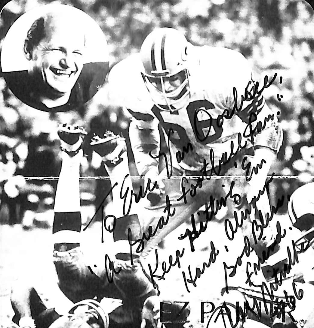 Ray Nitschke Green Bay Packers HOF Signed/Autographed Business Card  189479