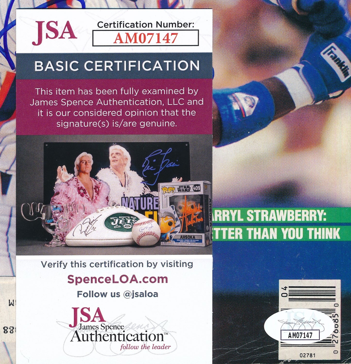 Darryl Strawberry Autographed April 1987 SPORT Magazine Mets JSA 181946