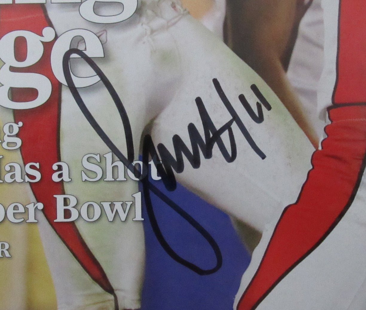 Larry Fitzgerald Signed 2009 Sports Illustrated Magazine NO LABEL JSA 190780