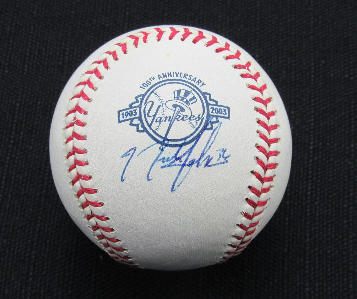 Nick Johnson Signed/Auto Yankees 100th OML Baseball PSA/DNA 187000