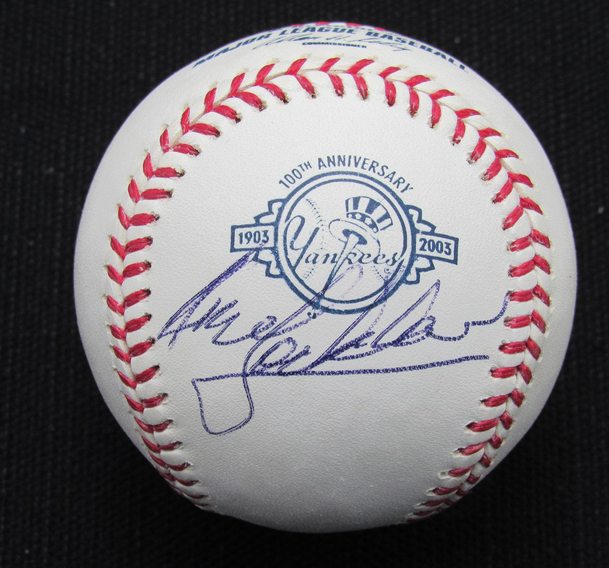 Gene Locklear Signed/Auto Yankees 100th OML Baseball JSA 186885