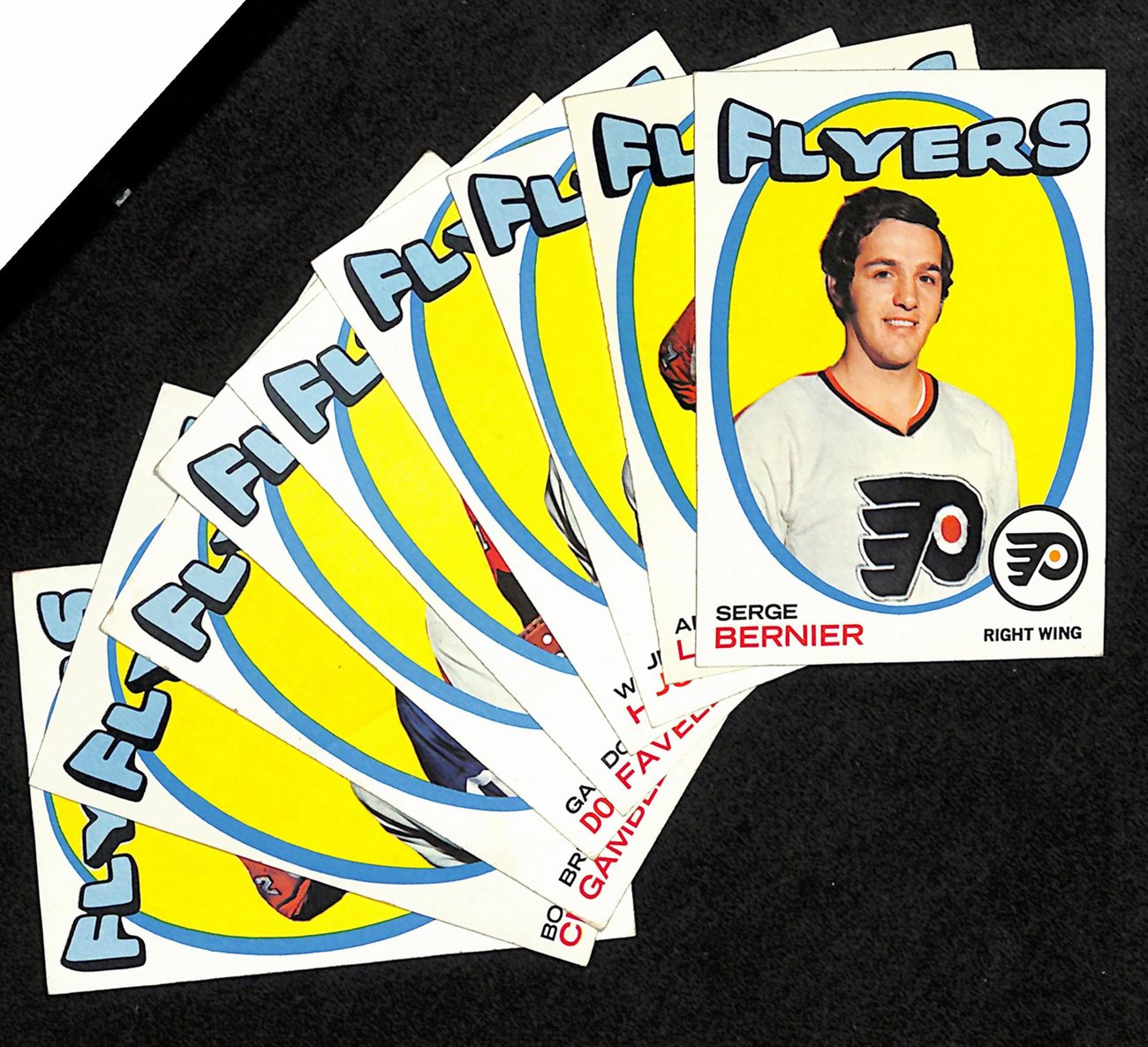 1971-72 Topps Hockey Philadelphia Flyers Complete Team Set (9/9) Cards 189199