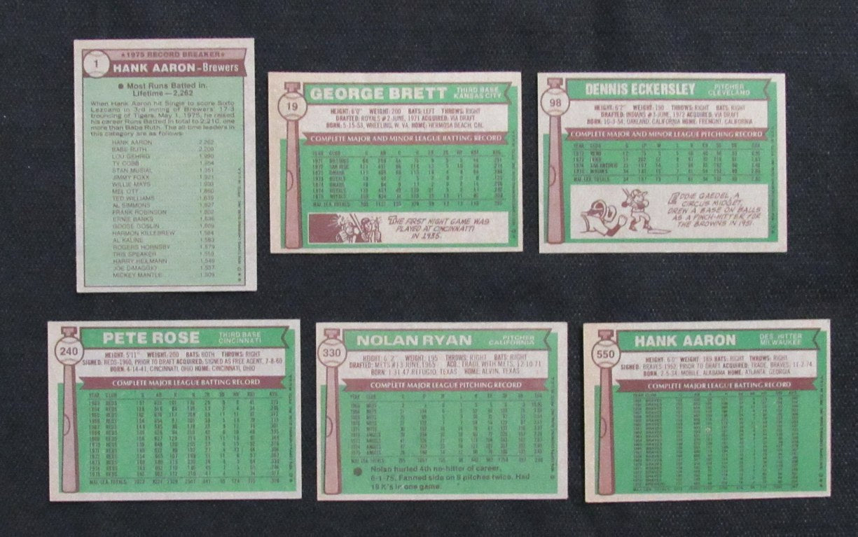 1976 Topps Baseball Complete Set (660) w/Traded (44) Brettt RC Yount RC 189823