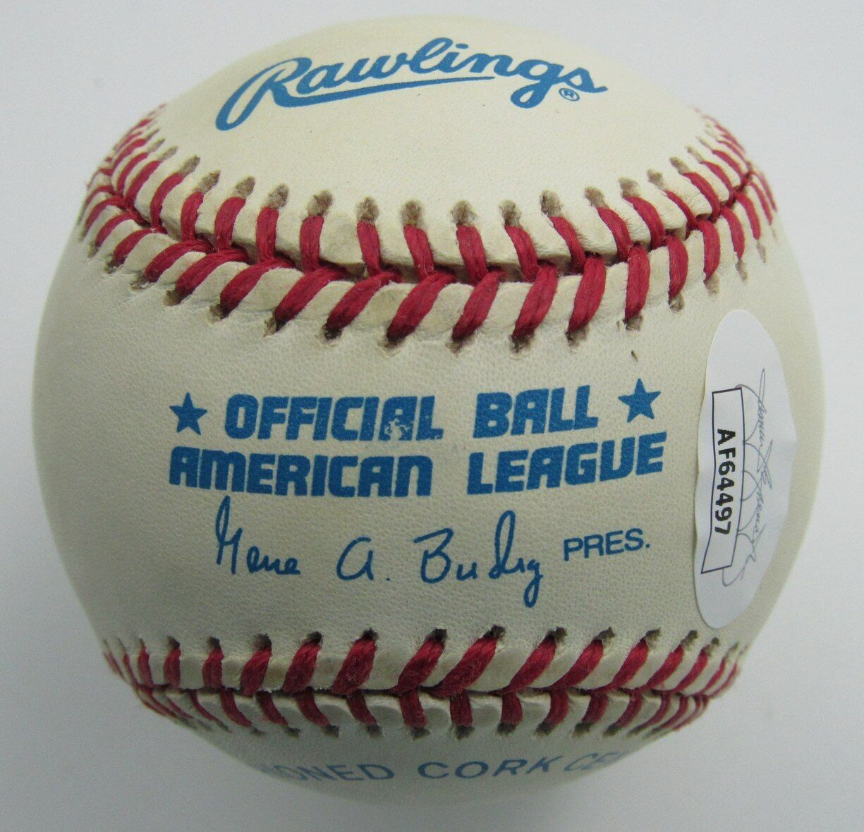 Mike Devereaux Autographed OAL Baseball Baltimore Orioles JSA