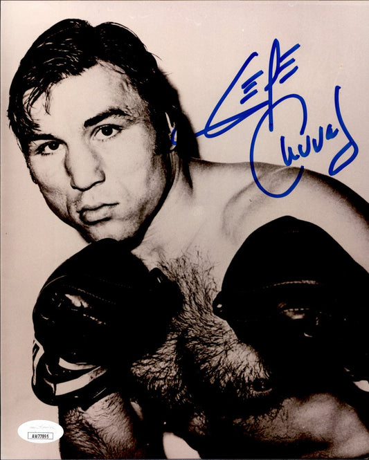 George Chuvalo Signed/Autographed 8x10 B/W Boxing Photo JSA 191049