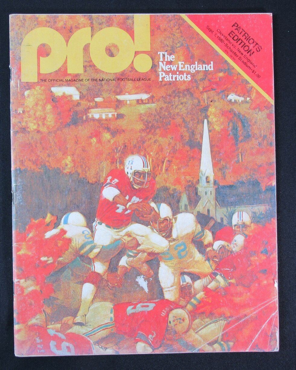 1980 Pro! Cleveland Browns vs. New England Patriots Program 09/07