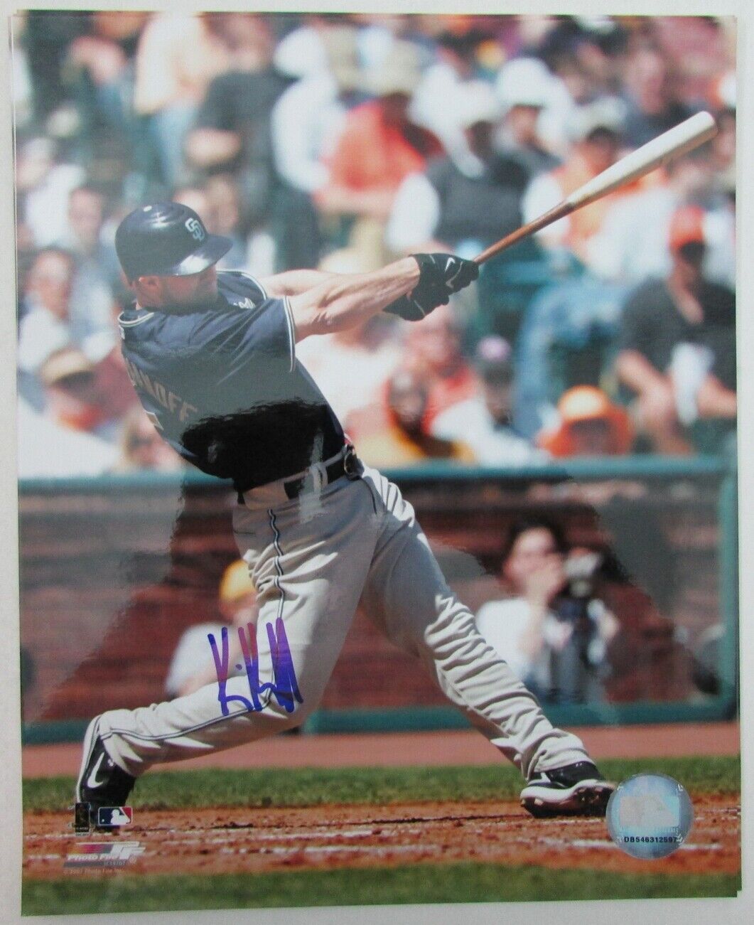 Lot of 9 Kevin Kouzmanoff San Diego Padres Signed 8x10 Photo MLB Holo 157574