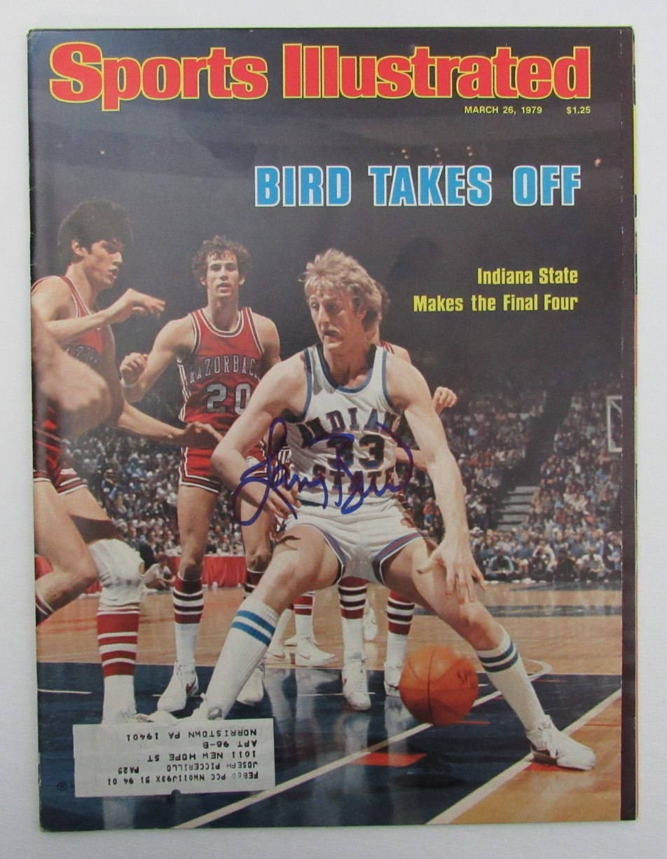 Larry Bird Signed 1979 Sports Illustrated Magazine JSA Witness 189241