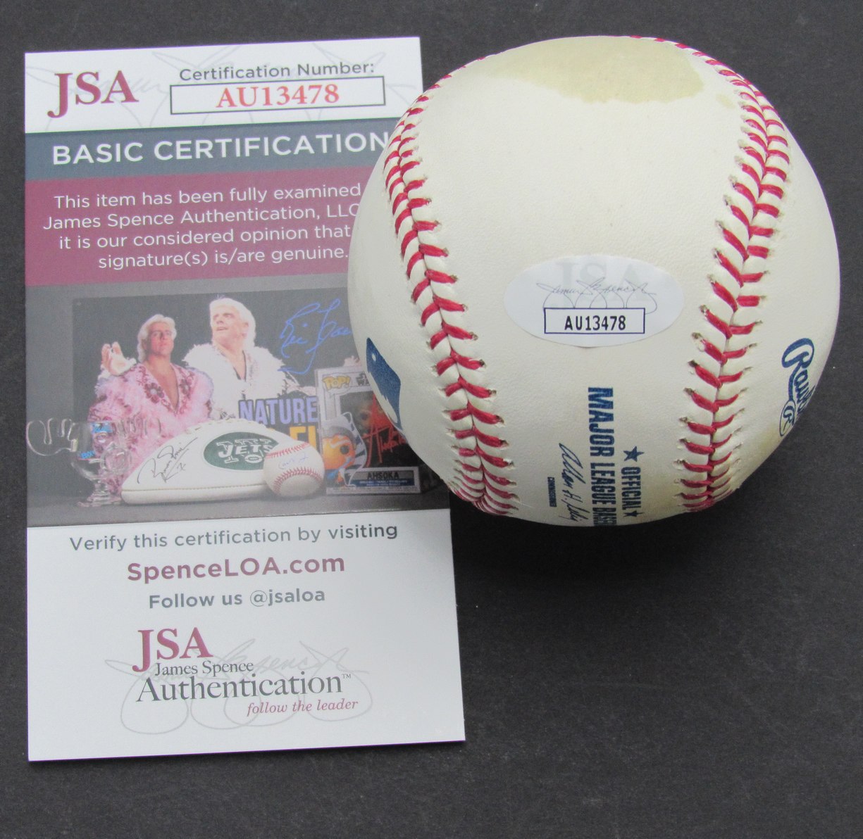 JIm Brosnan Reds/Author Signed/Autogrpahed Rawlings OML Baseball JSA 189861