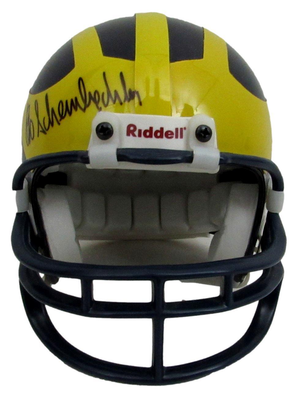 Bo Schembechler Autographed Mini Football Helmet Michigan Legendary Coach JSA