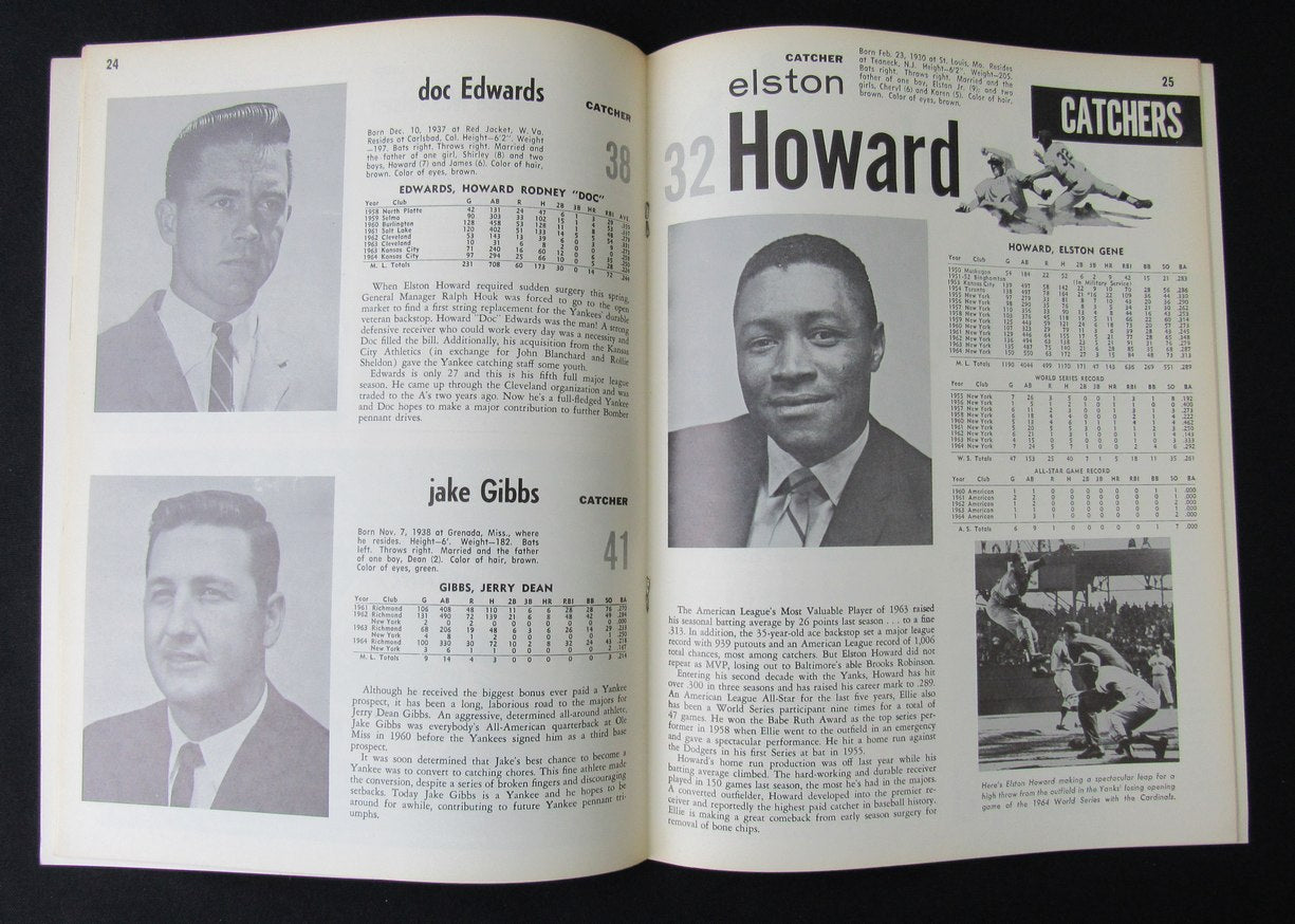 1965 New York Yankees Yearbook 184629