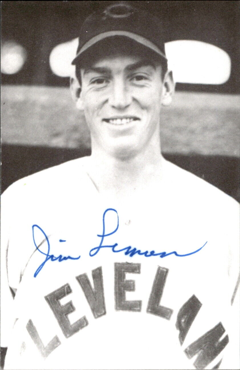 Jim Lemon Indians d. 2006 Signed/Autographed 3x5 Photo 178557
