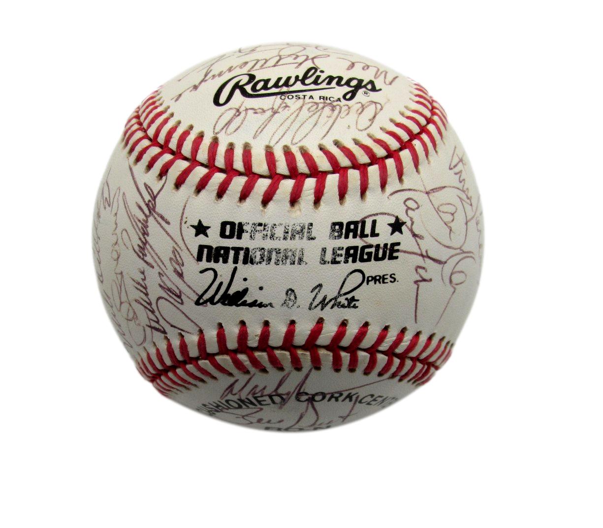 1992 Mets Team Signed by 31 Players ONL Baseball Torborg Gooden Cone 187271