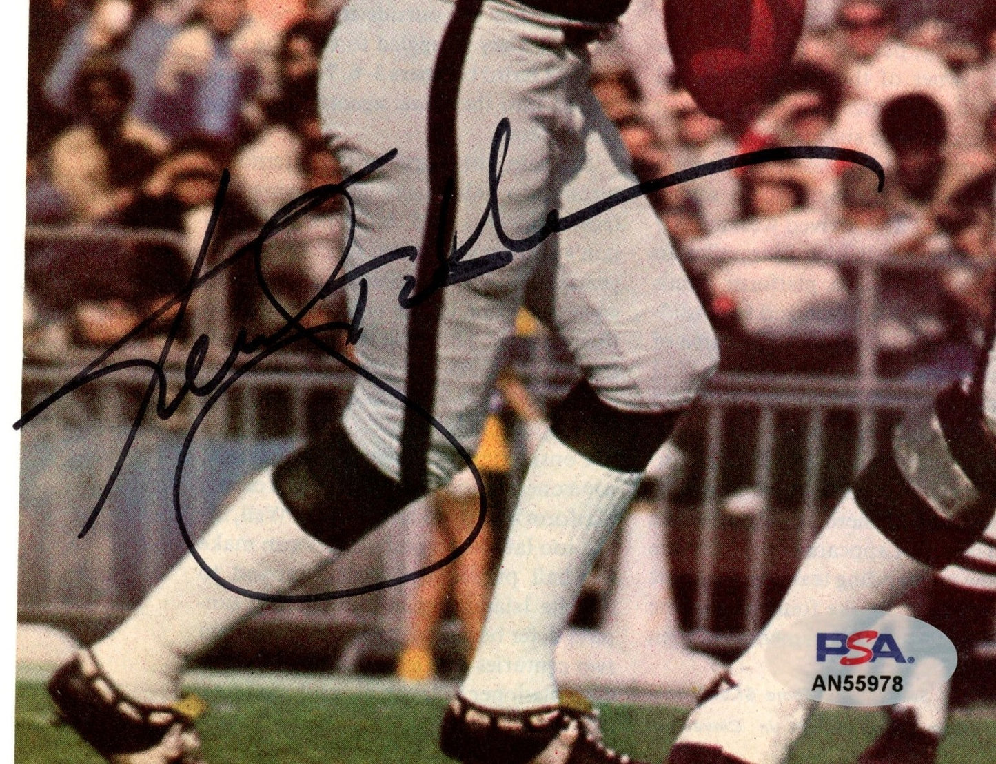 Ken Stabler HOF Signed/Inscr Mounteed 8x10 Magazine Photo Raiders PSA/DNA 188115