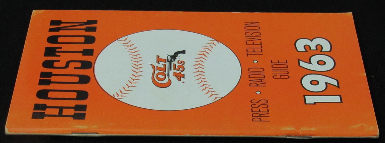 1963 Houston Colt .45s Media/Press Guide 188803